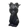 1 шт. Статуя черного кота, таинственная милая фигурка кошки, ведьмы, кошки, ведьмы, украшение для стола, ручная роспись, скульптура для Хэллоуина, 1 шт.