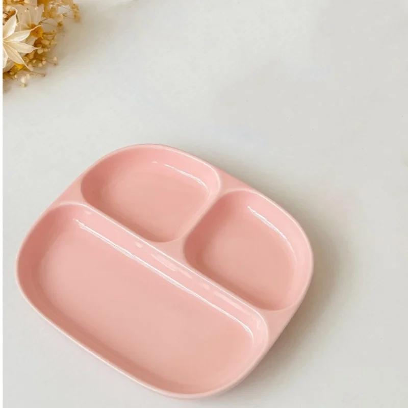 3Grid Тарелки для еды Обеденные тарелки Столовая посуда Тарелка с отделением для столовой Сервировочные тарелки Салат Кухня Экологичная посуда