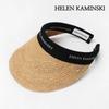 [Helen Kaminski (Hat)] Helen Kaminski Bianca Sun Visor Straw Hat Natural Black Visor Hat HAT50265-NTBL