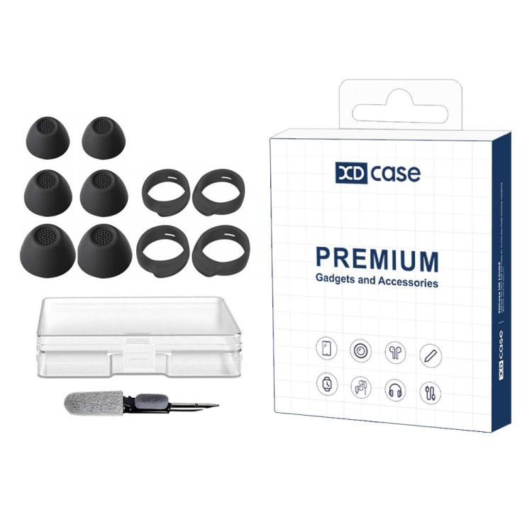 XDcase 3 пары сменных силиконовых амбушюр и ушных крючков, размеры S/M/L