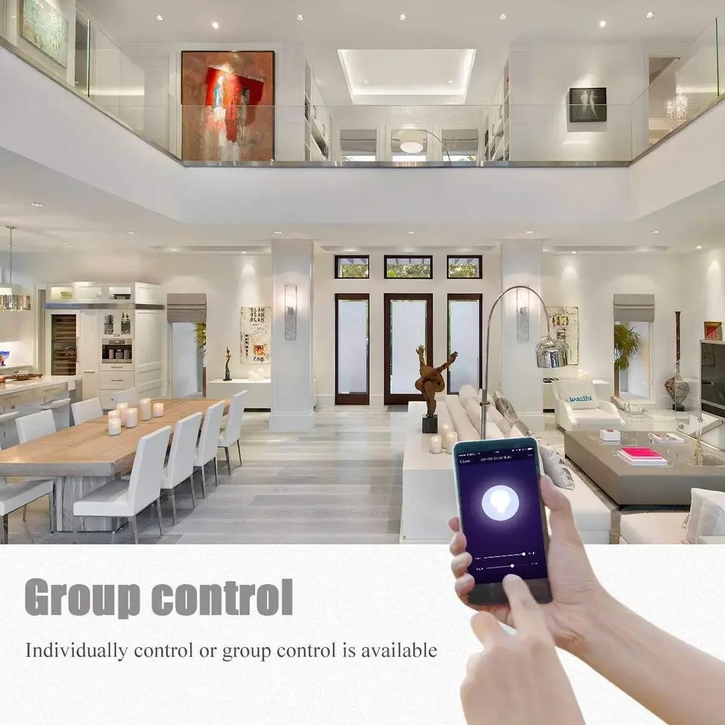 MR16 WiFi Smart LED Light Bulb AC/DC 12V GU5.3 Reflector Spoltlight 50W Equivalent RGB Warm Cold White Remote Decorative Lamp