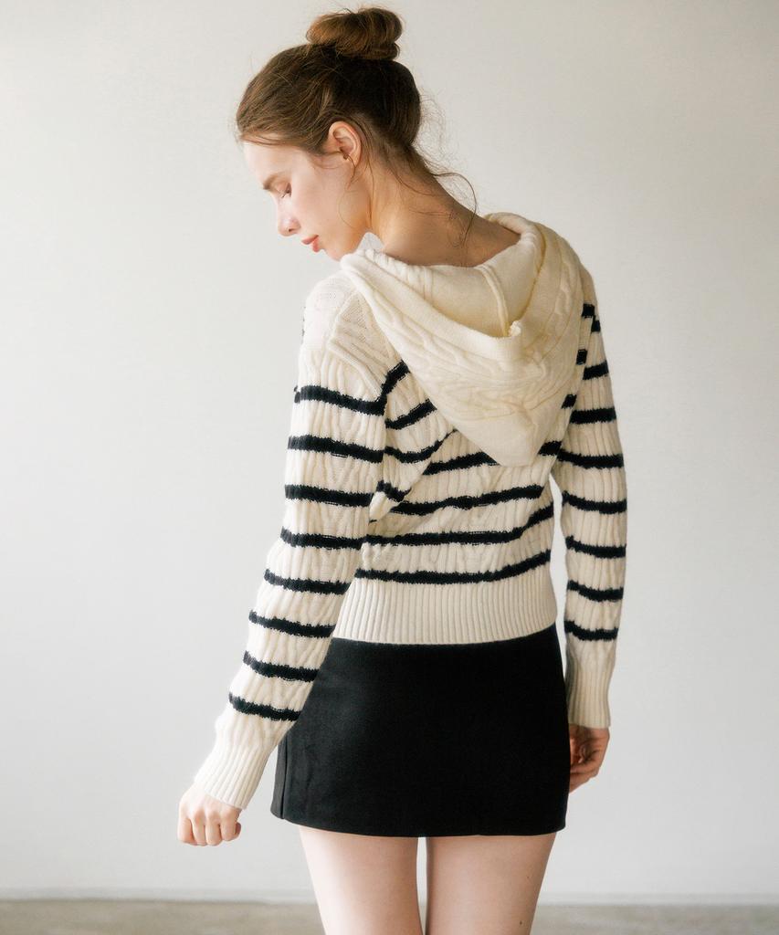 HYFVE Striped Cable Hoodie