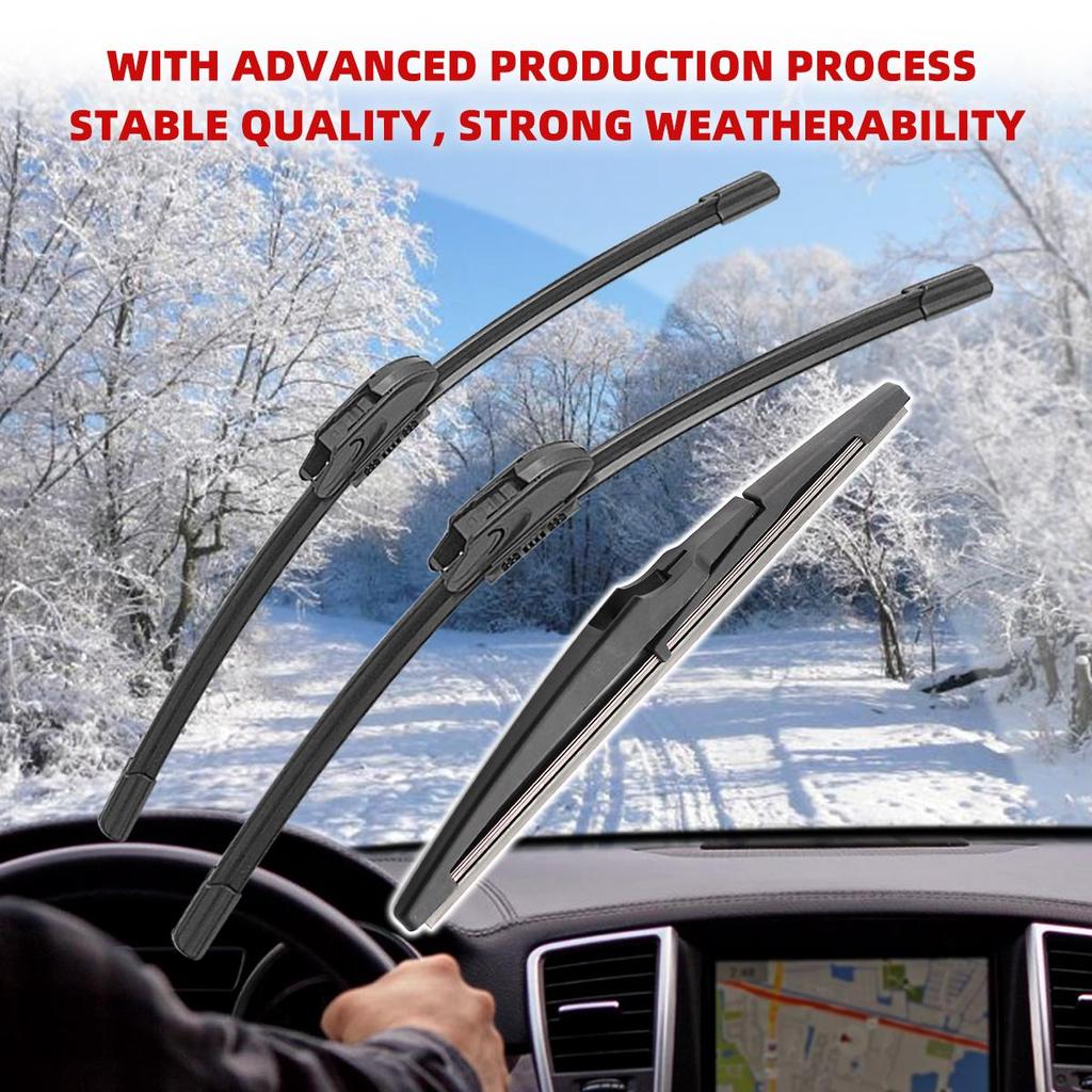 3PCS Car Wiper For Chevrolet Orlando 2011-2018 Front Rear Wiper Blades Brushes Auto Accessories 2013 2014 2015 2016 2017 2018