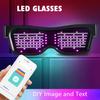 LED Glasses Customizable BT LED Glasses Colorful Light Glow Glasses DIY Messages 31 Animations 11