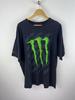 Графическая футболка Y2K Monster Energy с зеленым логотипом Монстра Размер: Унисекс Футболка XXL