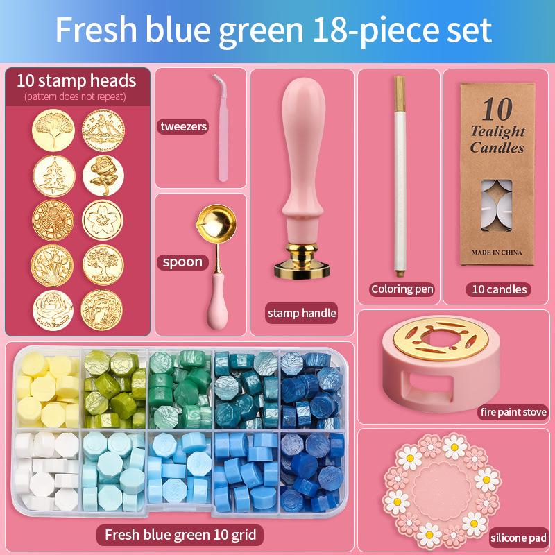 Сургучная печать, набор из 18 шт., лакированный штамп, сургуч, набор DIY, принадлежности для рукоделия, скрапбукинг, рождественские свадебные приглашения, украшения