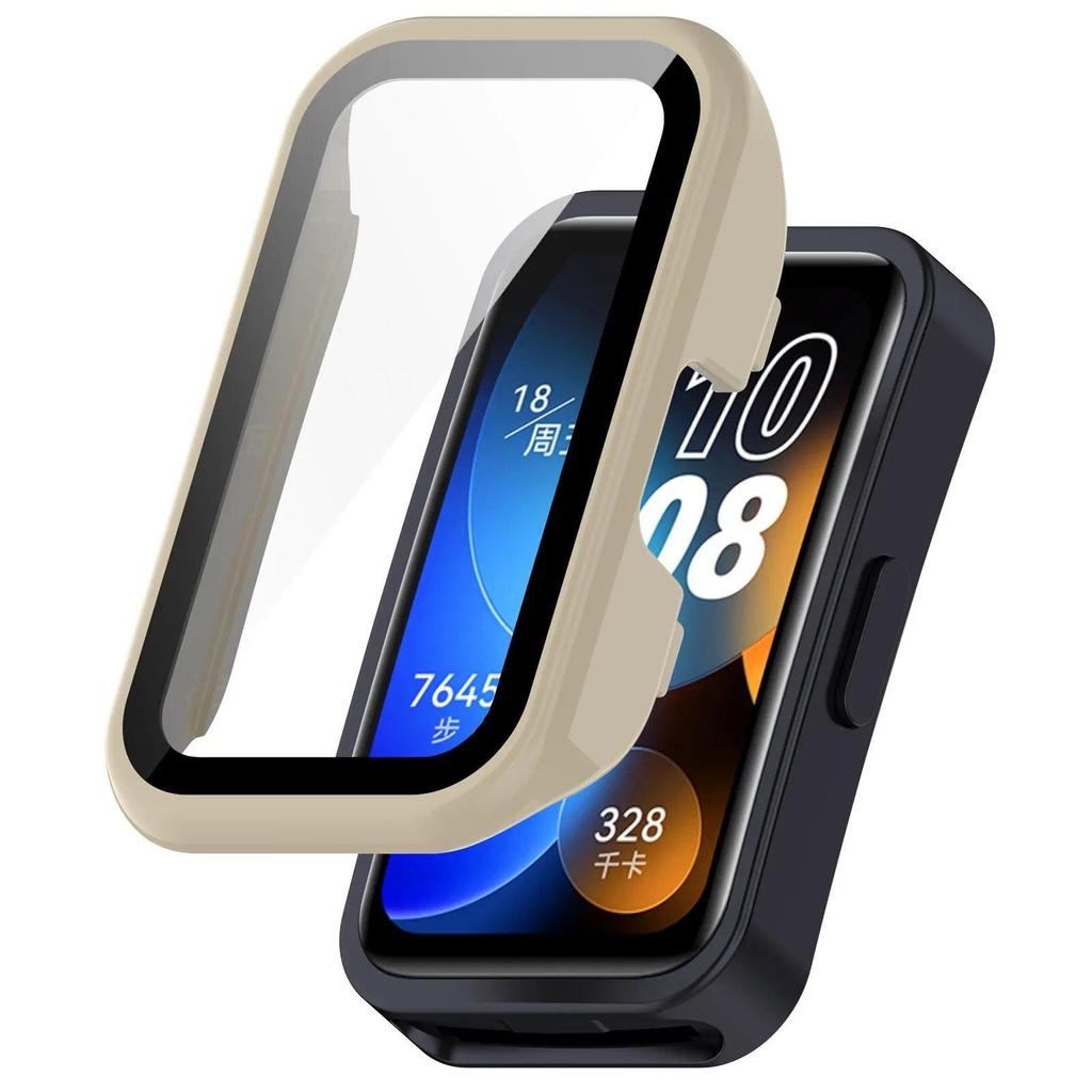 Case+Glass for Huawei Band 10 9 8 Anti-falling HD Screen Tempered Glass Film Protective PC Shell for Huawei Band 9 10 Cover Case