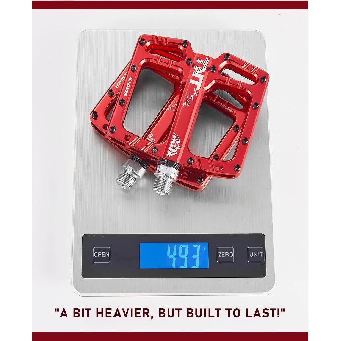 KRSEC CNC 3 Bearing Bicycle Pedals BMX MTB Anti-Slip Bike Pedals Aluminum Alloy Downhill Cycling Parts
