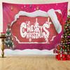 Home Decor Tapestry Santa Christmas Tree Print Wall Hanging Room Wall Decor Background Fabric