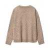  European and American style, new women's fashion, versatile cross-border elegant casual soft V-neck knitwear