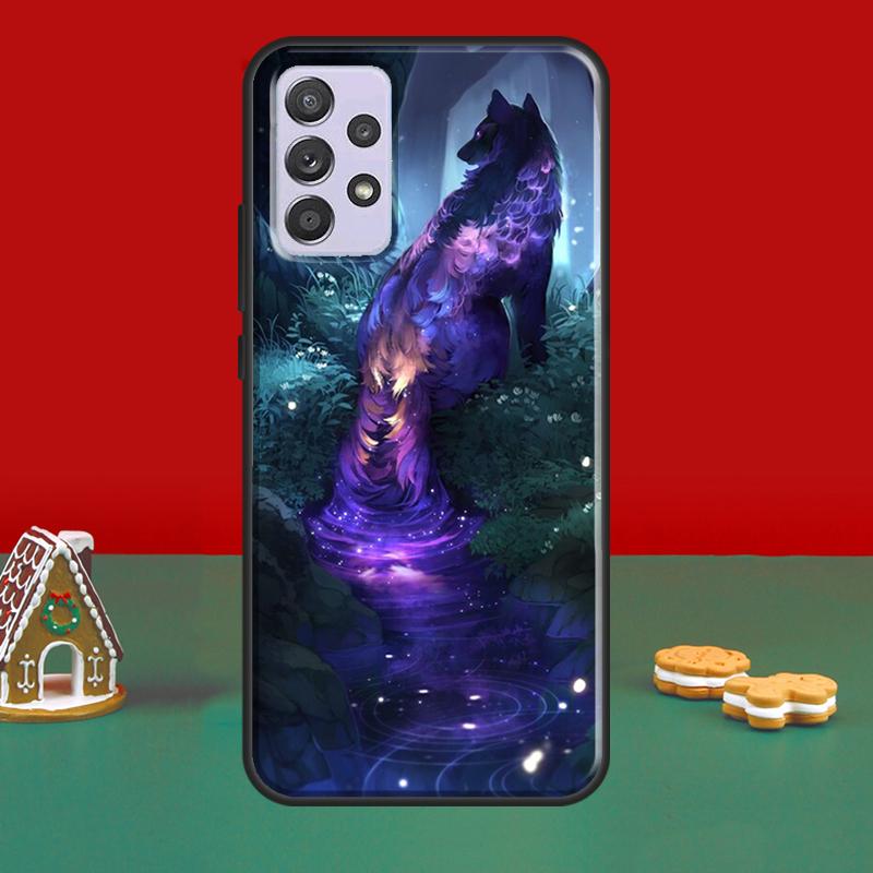 Чехол с изображением волка для Samsung A32 A12 A22 A52 A72 A21S A20e A03S A40 A50 A70 A31 A51 A71 A52S