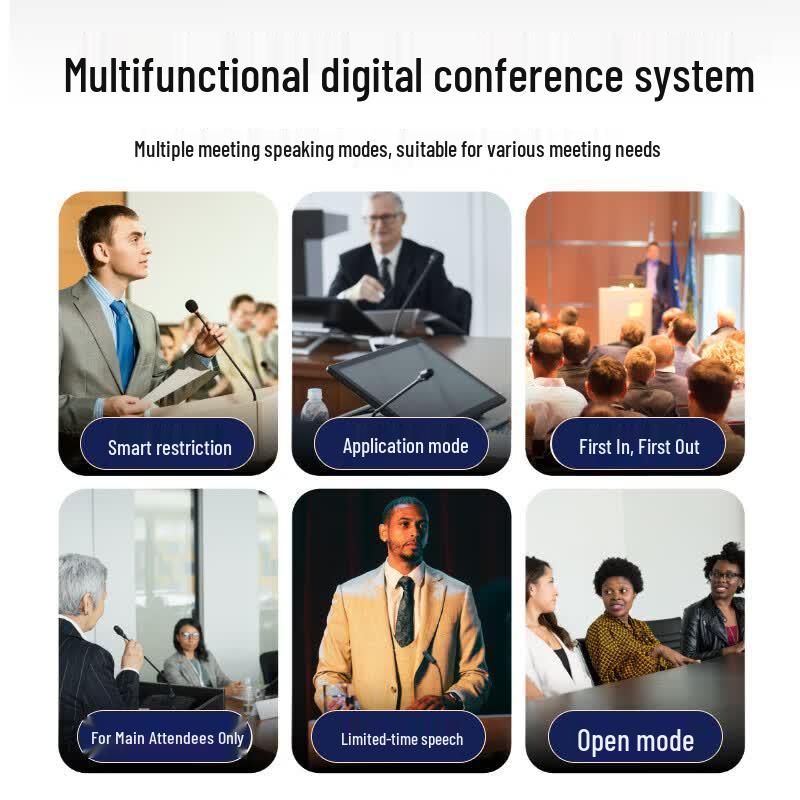 HuiDu Professional Video Tracking Digital Conference Microphone System (CN version)