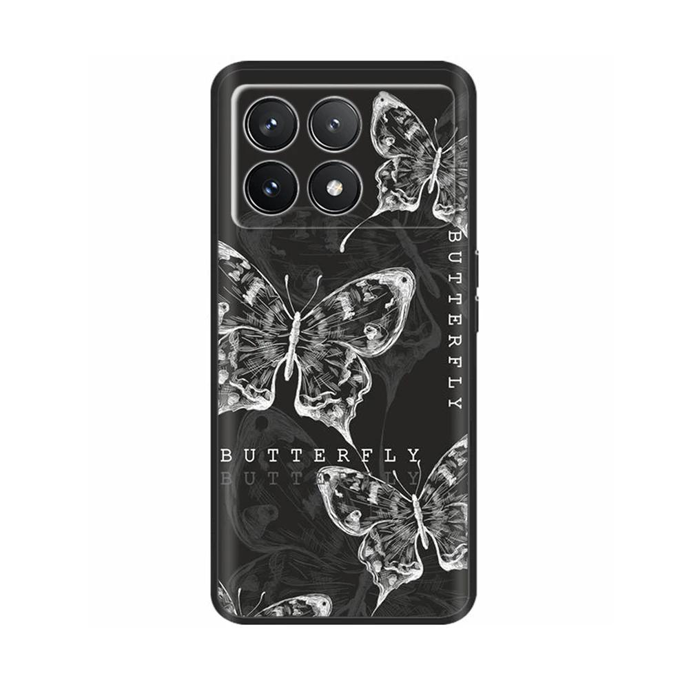 Для Xiaomi Poco F6 Pro Чехол Крышка Для Xiaomi Poco F6 Pro 5G Чехол для телефона Крутой Милый Мягкий Гладкий Жидкий Силикон Fundas Ракушки