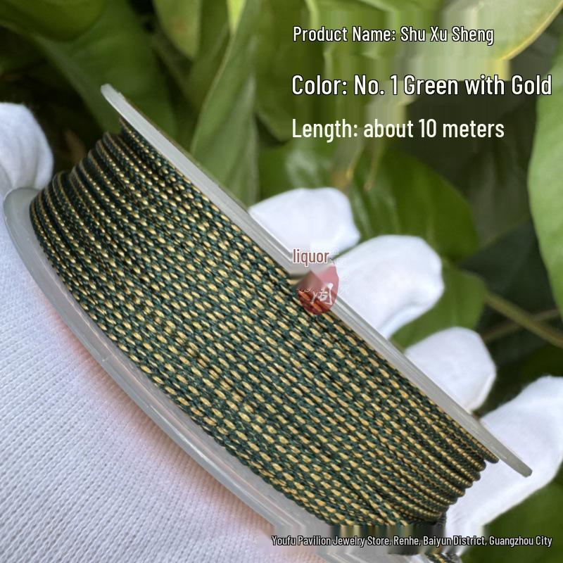 Плетеная веревка Millet Whisker 1,5 мм с узором «Дракон» - Нить смешанного цвета для браслетов и ожерелий DIY