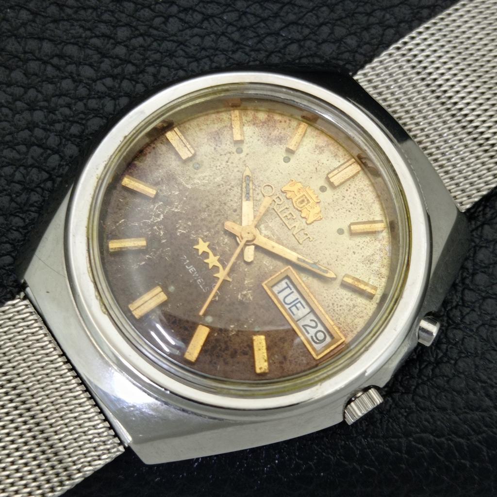 ЯПОНСКИЕ ВИНТАЖНЫЕ АВТОМАТИЧЕСКИЕ ЧАСЫ ORIENT 46941 МУЖСКИЕ С ОРИГИНАЛЬНЫМ ЦИФЕРБЛАТОМ a704958-1