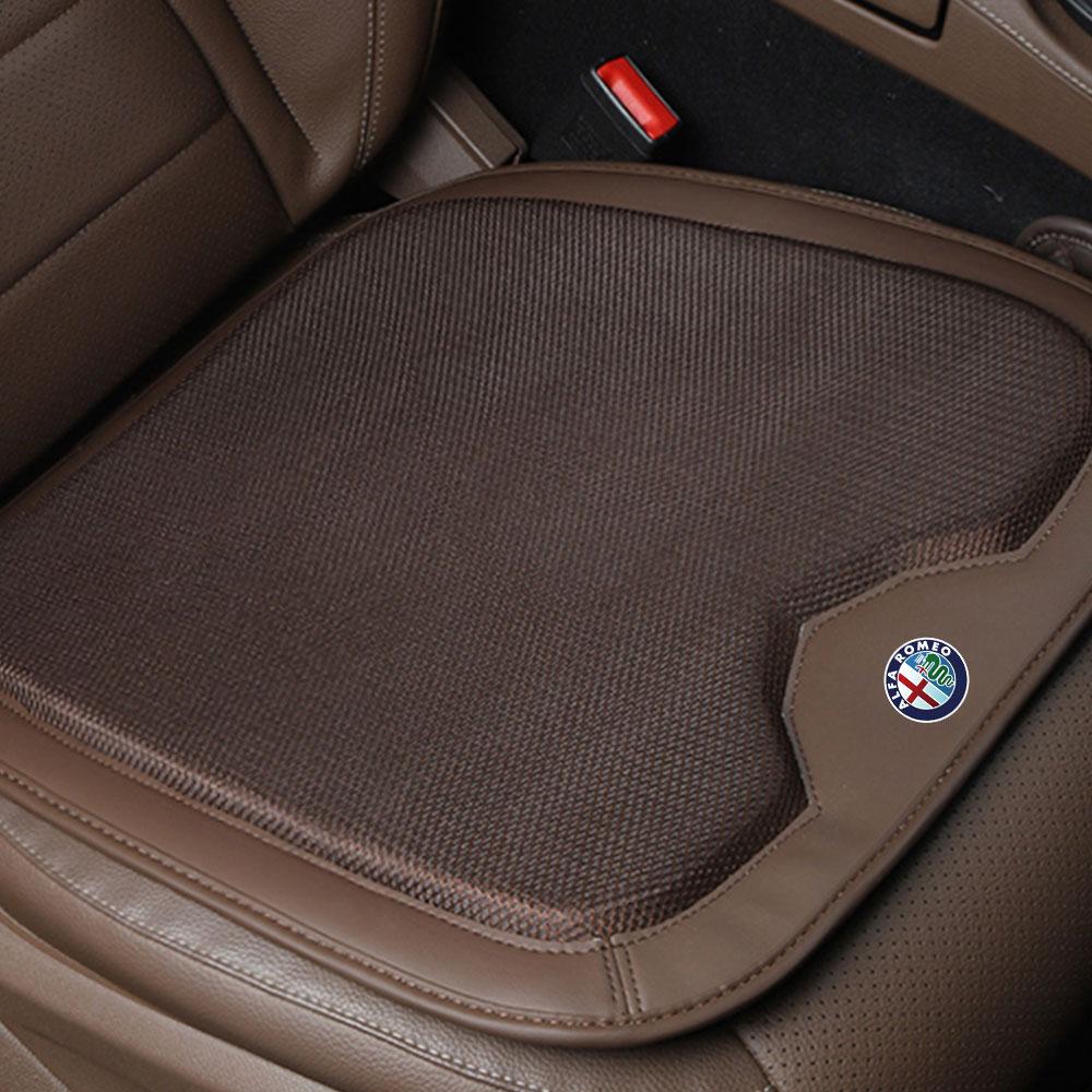 1pc Breathable Style Four Seasons Car Seat Cushion Protector Pad Front Pad Fit for Alfa Romeo Giulietta GT 147 159 156 Sportiva rty112