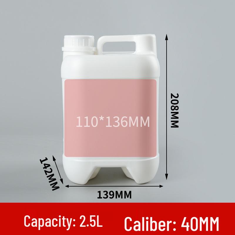 2.5 Liter Acid & Alkali Resistant Square PE Barrel - Thickened Plastic Engine Oil & Waste Liquid Bucket with Handle