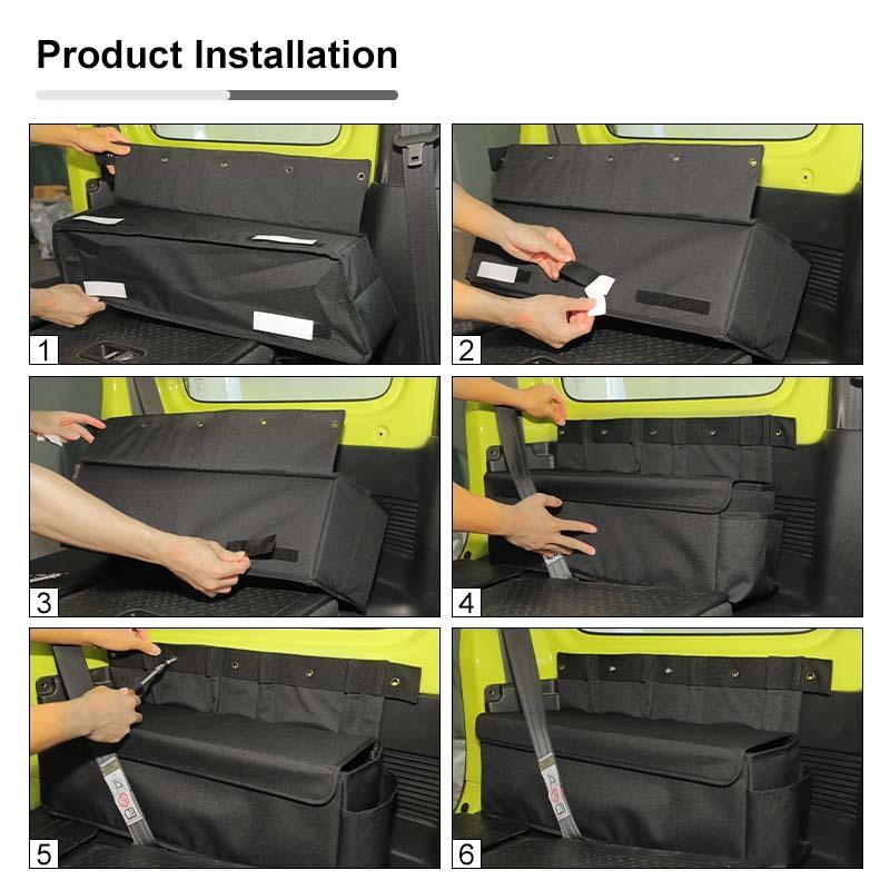 Органайзер для бокового хранения на окно багажника Suzuki Jimny 2019 Up Stowing Tidying Car Accessories