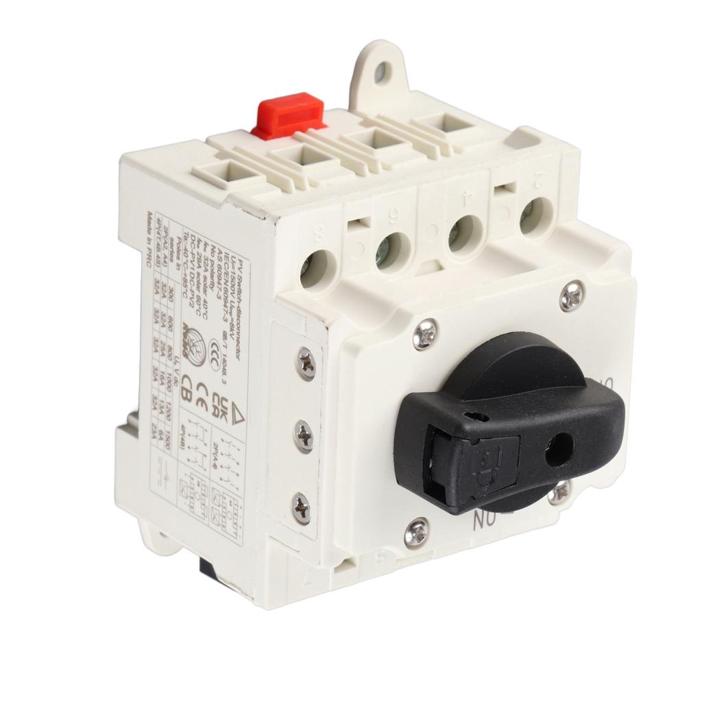 Солнечный разъединитель постоянного тока 32А Гибкий корпус из поликарбоната с огнезащитой Фотоэлектрический изолятор цепи 1000В