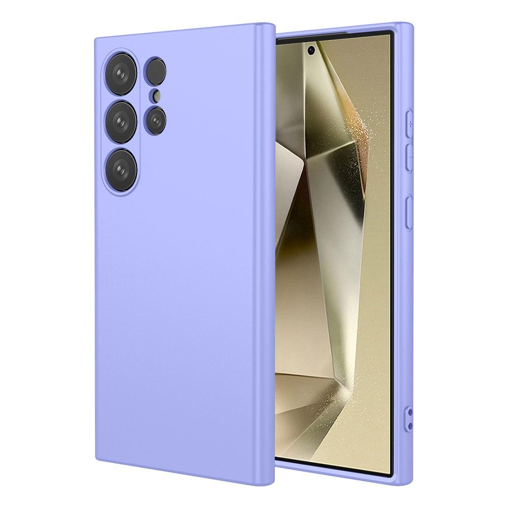 Подходит для Galaxy Samsung S25FE Чехол из жидкого силикона с эффектом кожи S23ultra Чехол для телефона S23 Samsung Note20