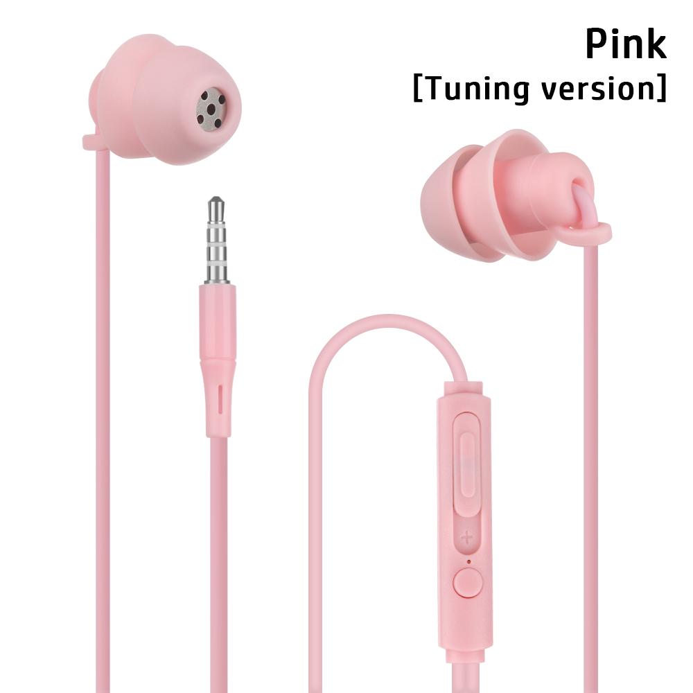 3.5mm Silica Gel Noise Reduction Earphones In-Ear Headset Sleep Headphones Noise Reduction