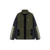 Adidas Neo Spliced Color-Block Fleece Loose Jacket Men Outerwear Green HZ2411