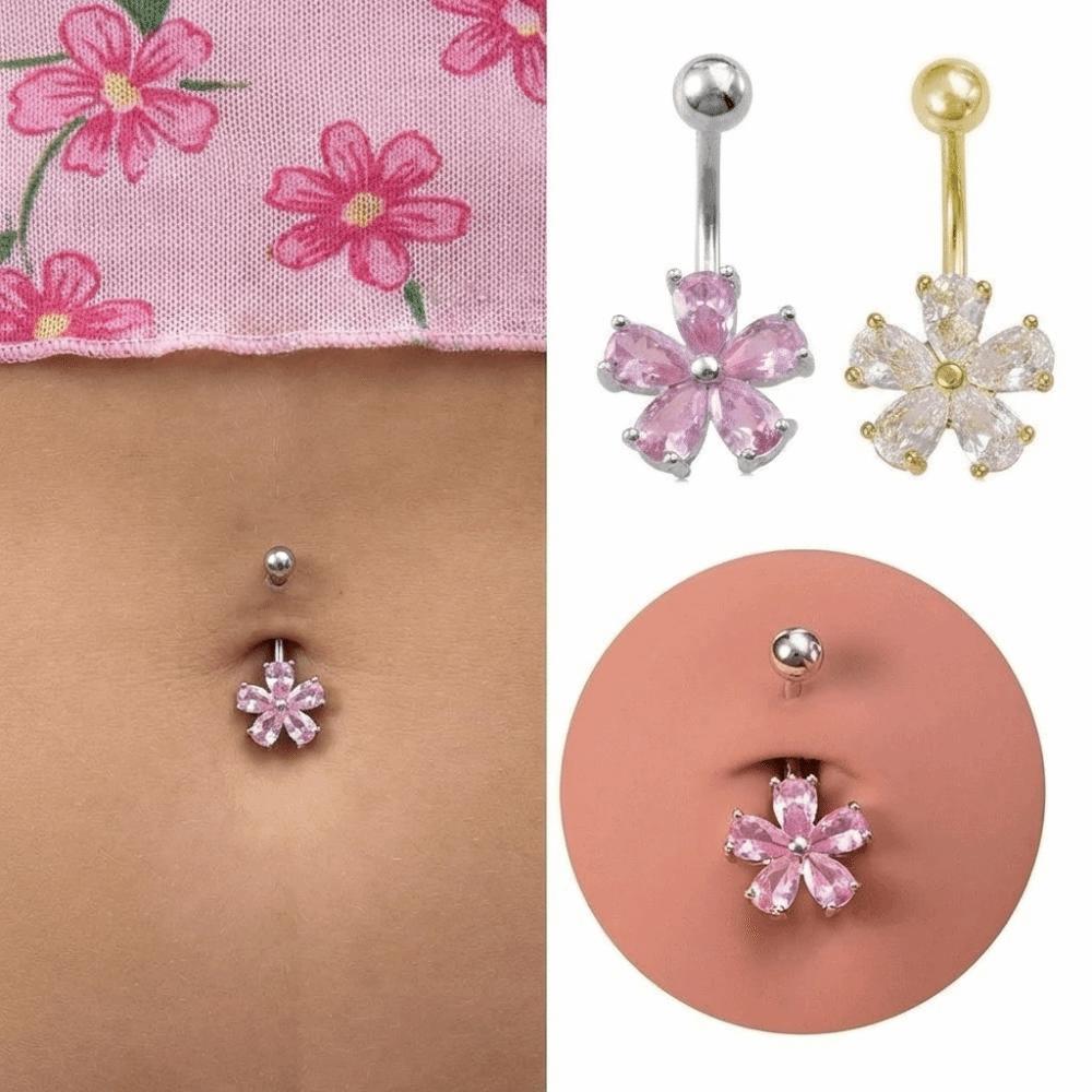 Stainless Steel Belly Button Rings Crystal Body Piercing Jewelry Navel Ring  Sexy