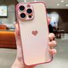 Чехол для iPhone 16 Pro Ослепительный дизайн Электролитическое покрытие Узор в виде сердца ТПУ Чехол для телефона