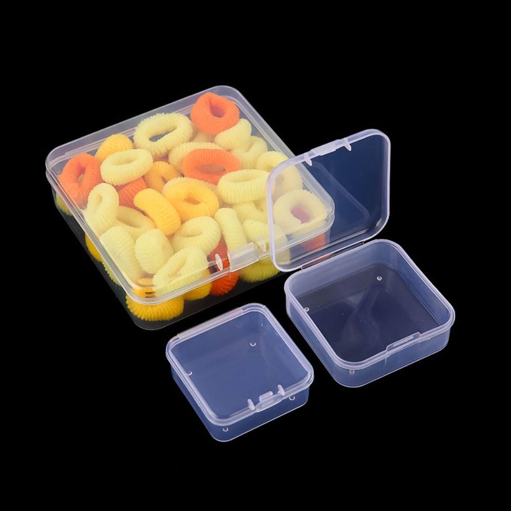 Mini Transparent Organizer Box Transparent Dustproof Storage Boxes Jewelry Storage