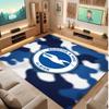 Ковер из хрустального велюра с футбольным принтом Brighton & Hove Albion, Удобный, Впитывающий влагу, Нескользящий, Для помещений