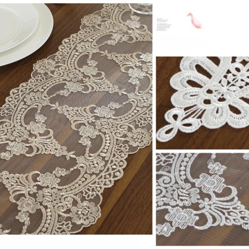 Европейский кружевной флаг для обеденного стола, несколько прямоугольных заостренных угловых флагов для журнального столика, крышка шкафа для телевизора, модная ткань, художественный настольный флаг