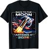 Футболка унисекс Artemis Launch Back to The Moon 2026, унисекс, с круглым вырезом, 100% хлопок, короткий рукав, оверсайз, модная в стиле Y2k, женская, поп-футболка