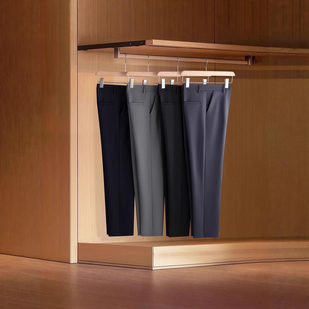 Мужские брюки в стиле business casual, весна и осень, плотные, прямые, зауженные, укороченные на девять точек, струящиеся, антистатические, брюки для костюма