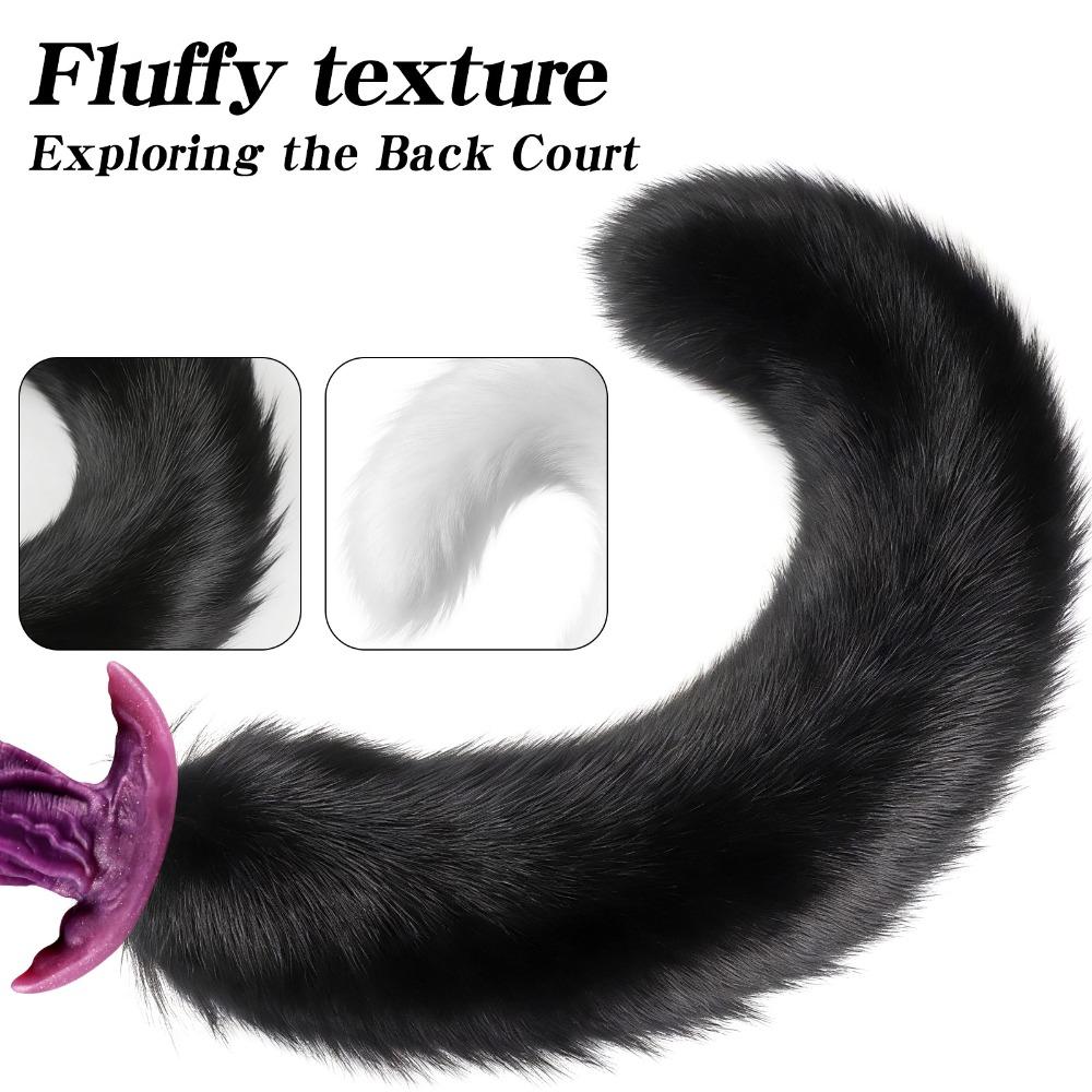 Реалистичный Мягкий Хвост Анальная Пробка SM Игрушка для Бондажа Неправильной Формы Задняя Пробка Взрослая Интимная Секс-Игрушка