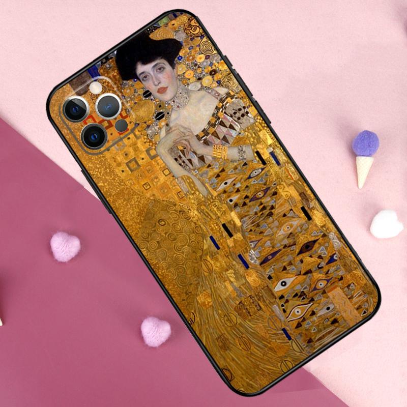 Чехол для телефона "Поцелуй" Густава Климта Для iPhone 17 Pro Max 11 14 15 16 Pro Max Plus 12 13 Mini 17 Air 16e Задняя крышка