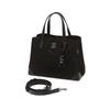 Daks Black Croco Leather Nylon Tote Bag M