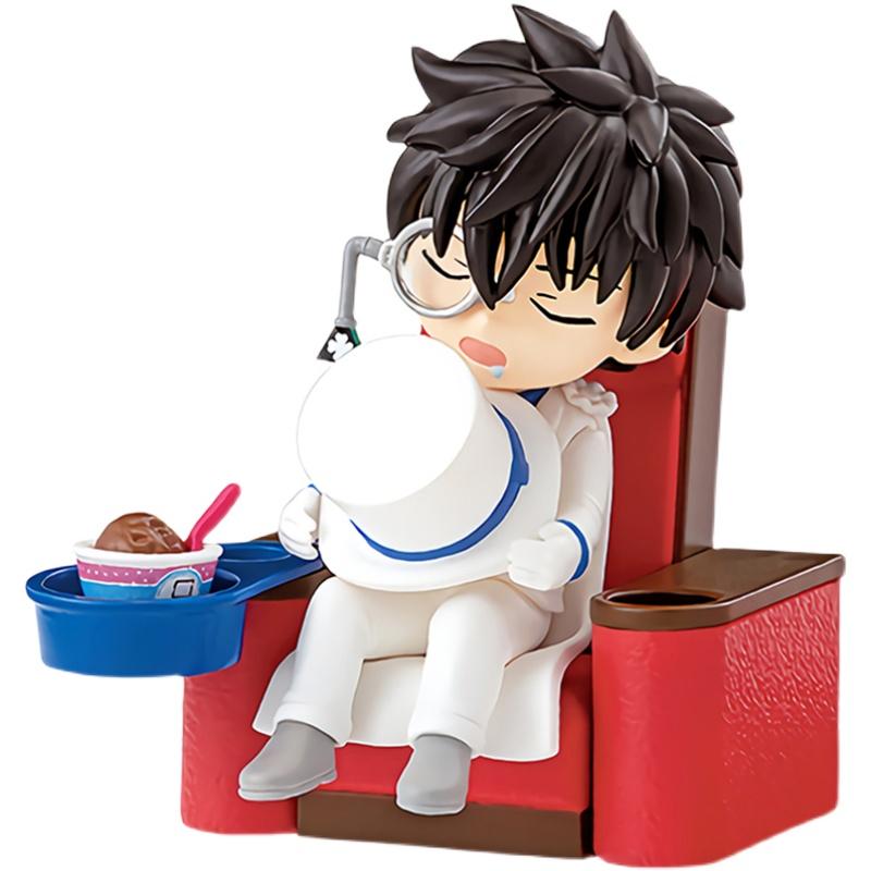 Genuine Detective Conan Movie Theater Scene Ornament Doll Edogawa Kudo Shinichi Jimmy Kudo Action Figure Model Toys
