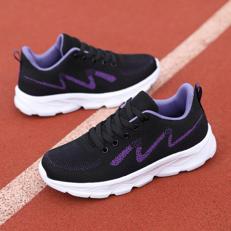 Летняя женская обувь универсальная дышащая легкая спортивная обувь для бега дышащая повседневная дорожная обувь черная рабочая обувь женская