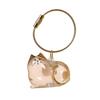 Cat Hair Storage Bottle Transparent Pet Fur Keepsake Keychain for Collecting Cat And Dog Hair Pet Memorial Gift