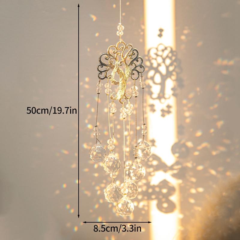 Suncatcher Crystal Dream Catcher Window Wind Chimes Light Catcher Rainbow Prism Crystal Hanging Cuestion Home Garden Decoration