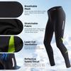 Riding Pants Men"s Cycling Pants with Plush Warmth 3D Padding Sweat-Wicking Breathable for Winter