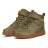 Puma Rebound Rugged V Удобные детские кроссовки средней высоты Детские кроссовки Зеленый 388244-02