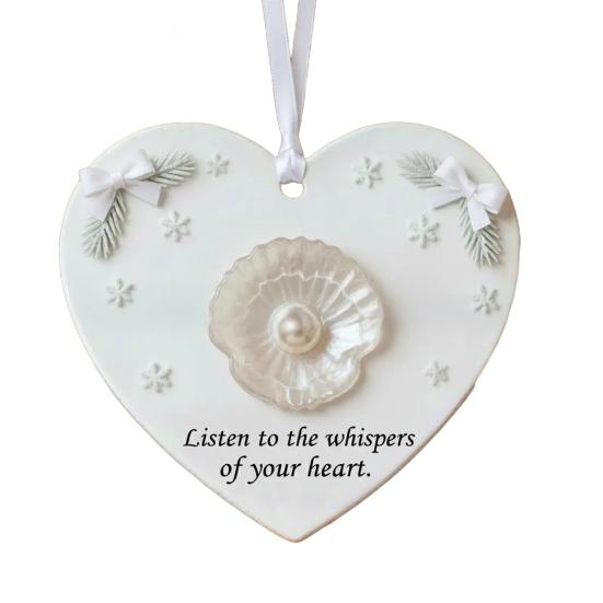 Рождественское украшение в форме сердца Искреннее Перо/Стрекоза/Олень/Цветок Рождественское украшение Вдохновляющий акриловый сувенир для елки Праздничный декор