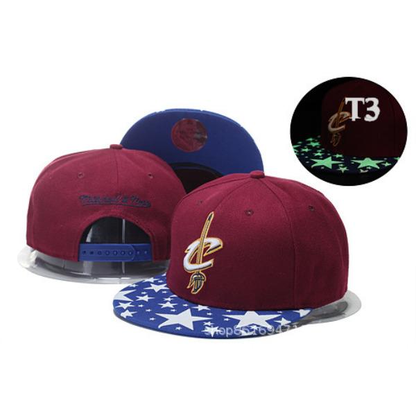 Nba Cavaliers James The Same Flat Edge Baseball Cap Flat Cornice Hat Hip Hop Burgundy Men'S And Women'S Hipster Hat