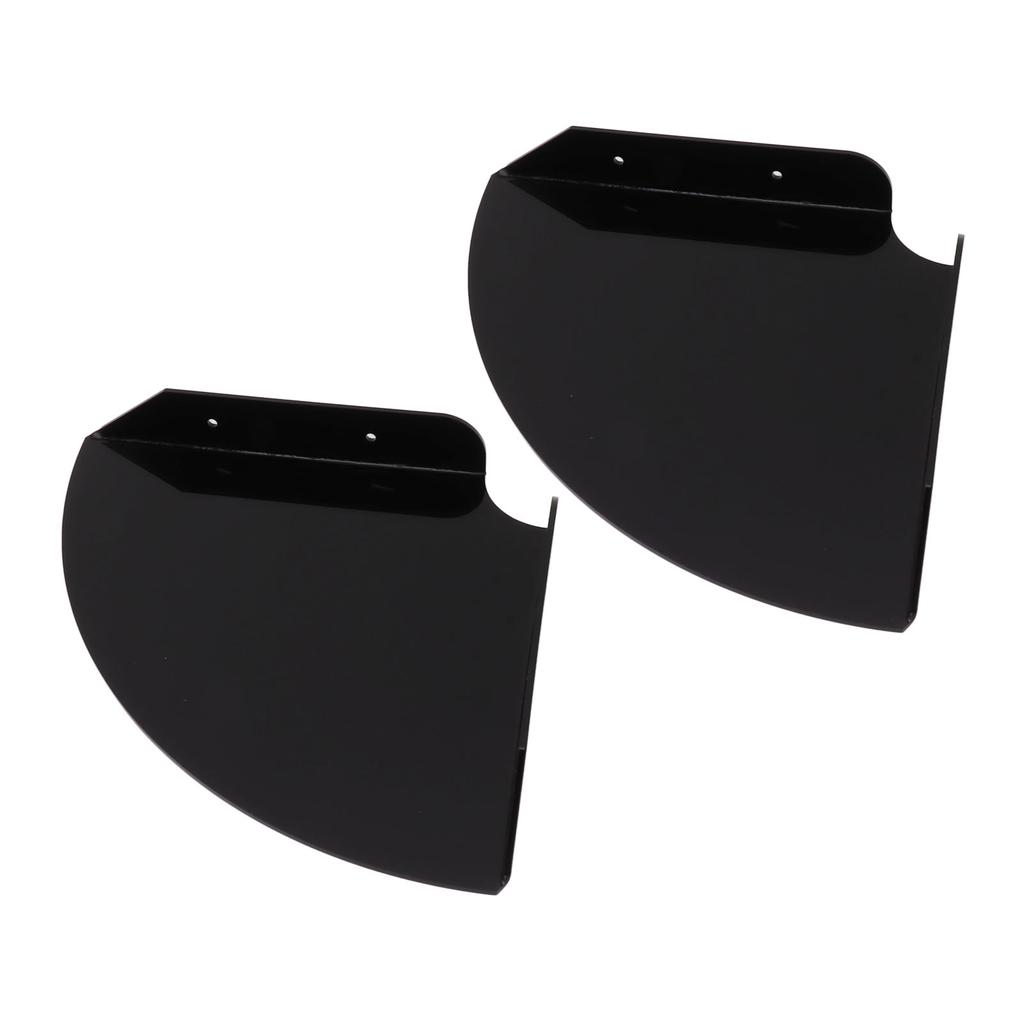 2pcs Wall Mount Floating Corner Shelves Quarter Round Hanging Corner Shelves for Bedrooms Living Rooms Shower Room