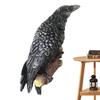 Скульптура на стену "Черные вороны на жердочке" из смолы, реалистичные вороны, садовые подвесные украшения, готическая статуя ворона, декор для ветки дерева