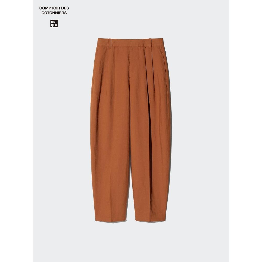 Uniqlo Брюки-бочки из льняной смеси