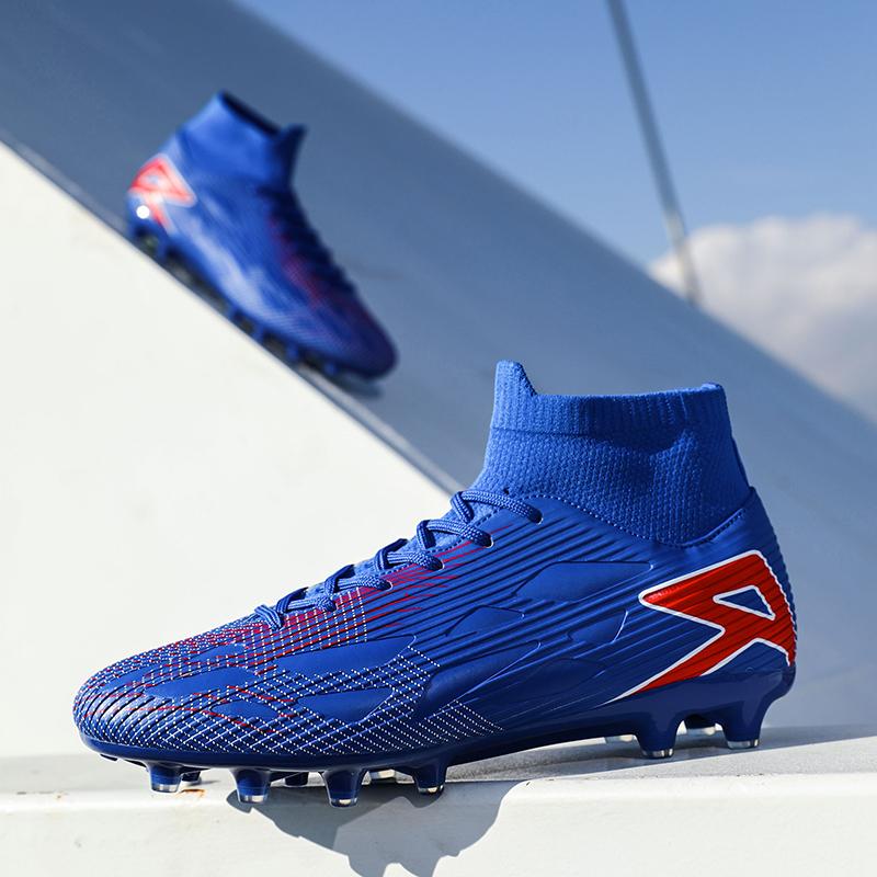 Мужские футбольные бутсы большого размера с высоким верхом, тренировочные бутсы для студентов и студентов, детские футбольные бутсы