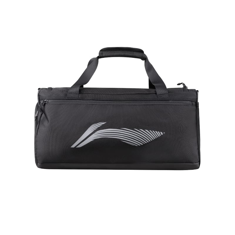 Li Ning Polyester Gym Bag Unisex Standard White/Basic Black YBLV033A1