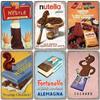 Vintage Candy Chocolate Metal Plates Cream Milk Chocolate Poster Metal Plaque Tin Sign For Kitchen Cafe Dining Room Wall Decor